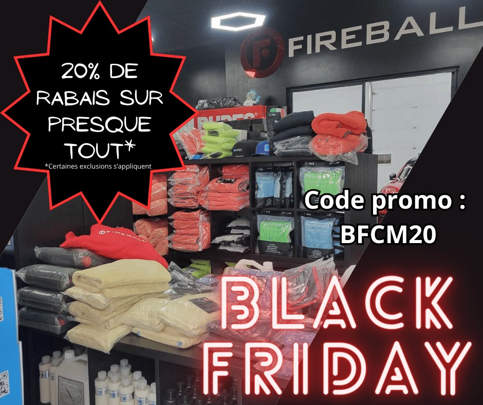 Épargnez gros avec notre vente du Black Friday! 20% de Réduction sur vos produits préférés!
