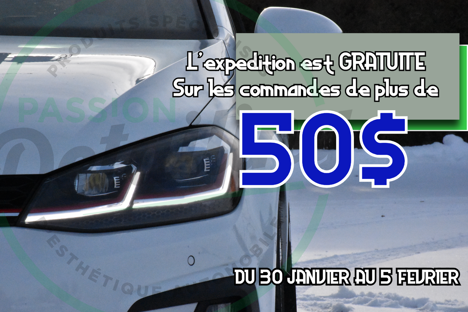 Du 30 janvier au 5 février - Expédition Gratuite sur commandes de 50$ et des centaines de produits à petit prix!