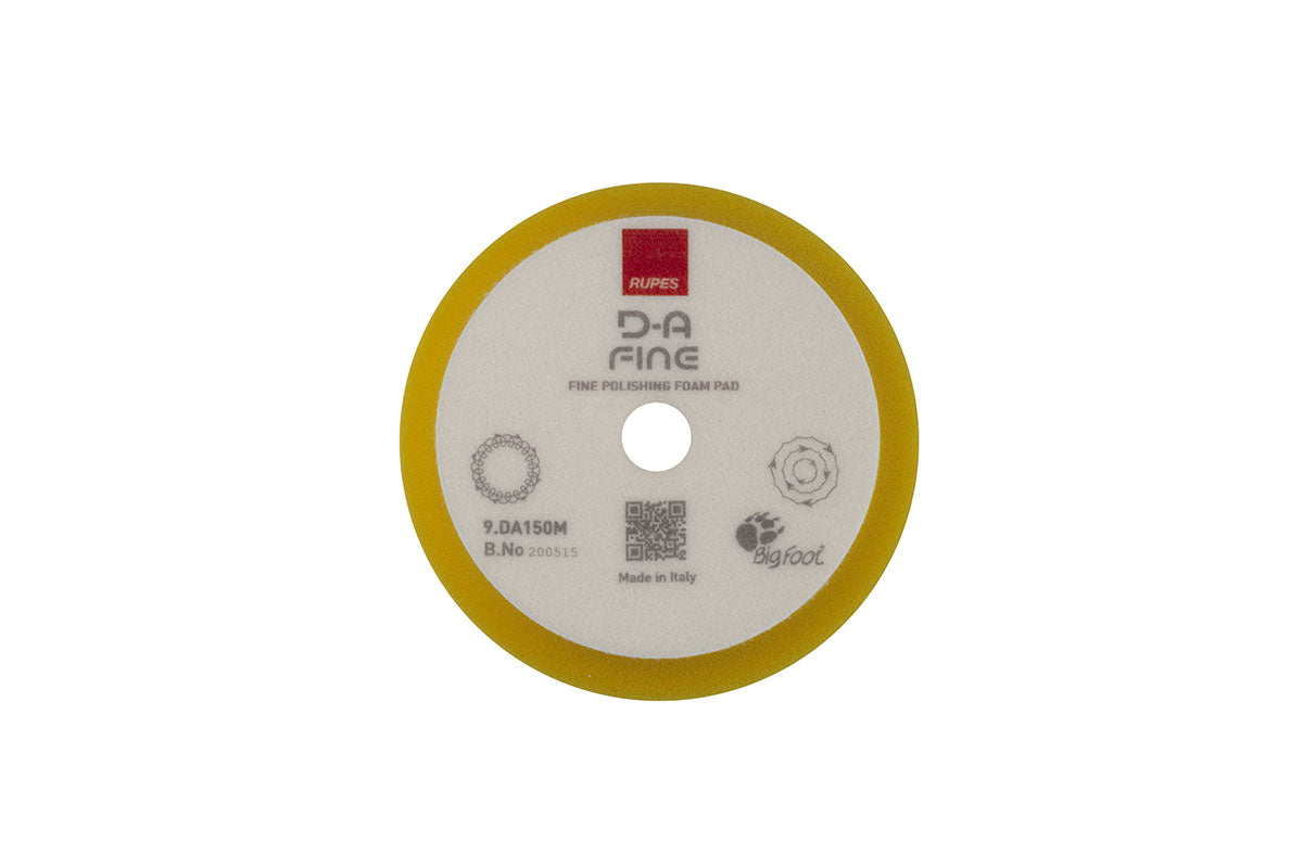 Rupes DA Fine (5" - LHR15) Yellow Fine Finishing Foam Pad 150mm