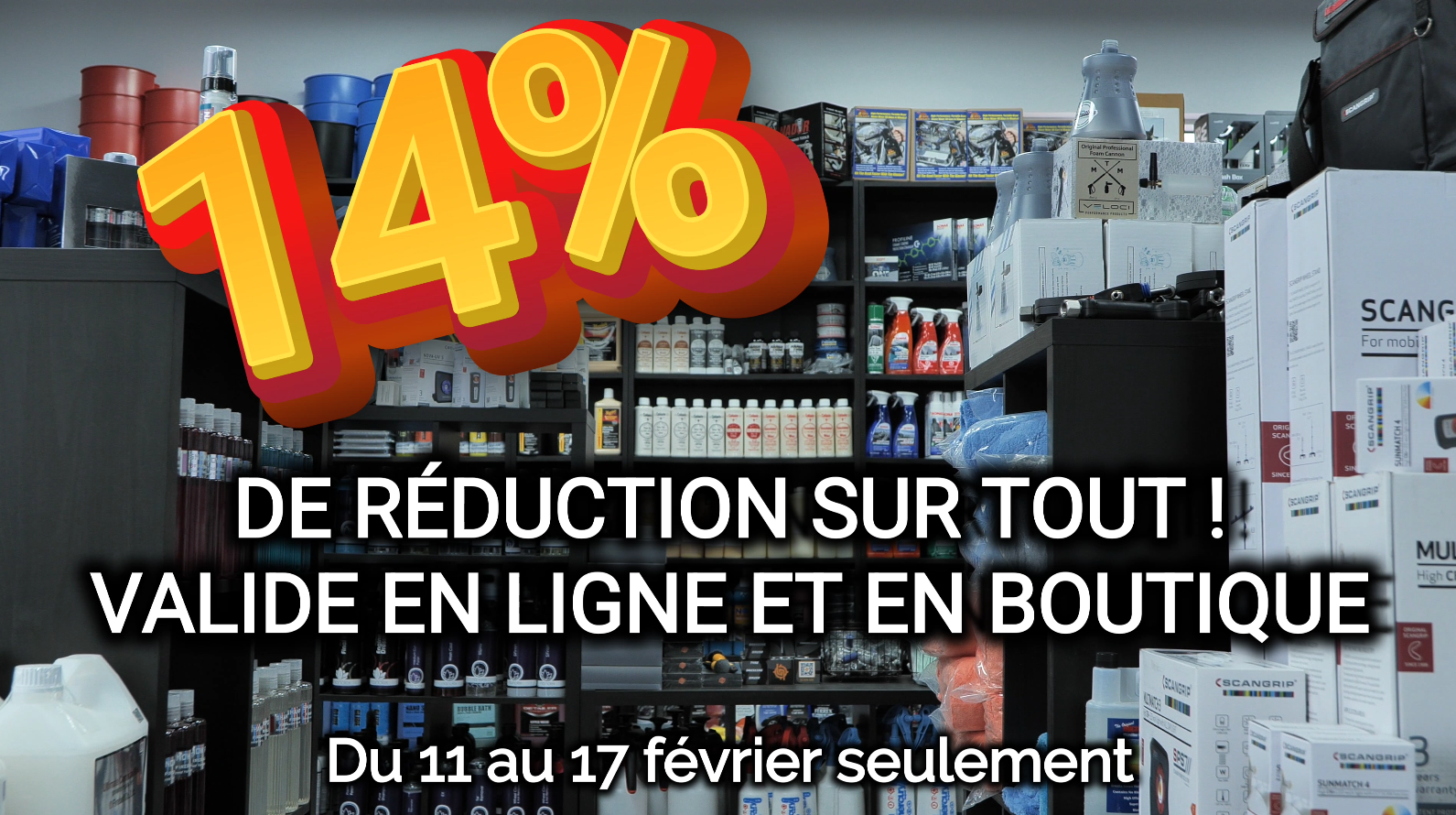 Spécial de la St-Valentin : 14% de réduction sur TOUT!