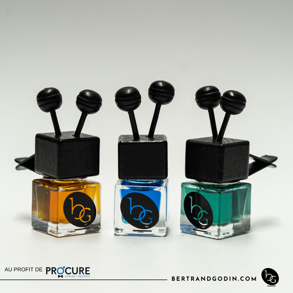 Collection Bertrand Godin - Diffuseur pour Voiture *Tous les profits sont versés à l'Organisme PROCURE, pour la lutte contre le cancer de la prostate*