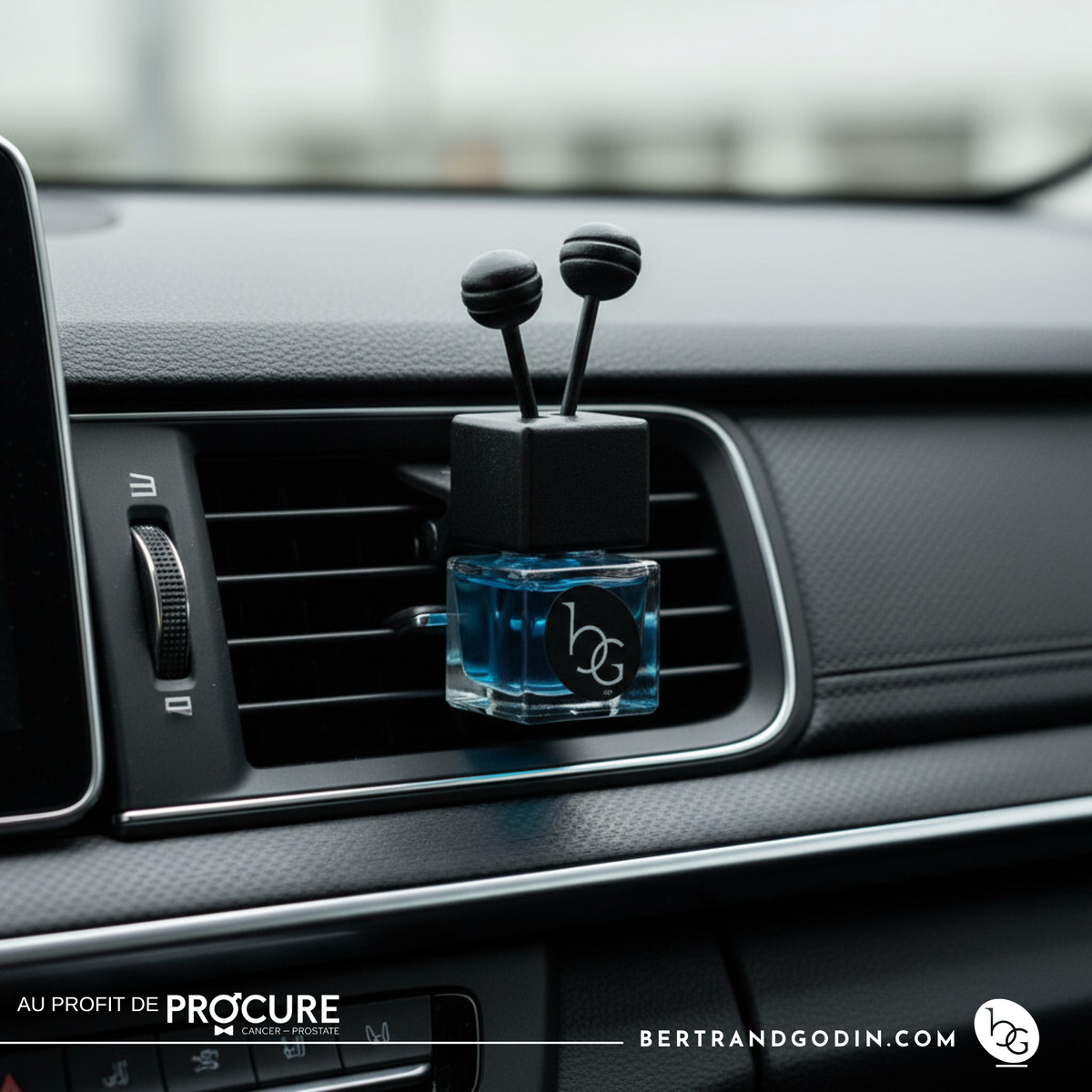 Collection Bertrand Godin - Diffuseur pour Voiture *Tous les profits sont versés à l'Organisme PROCURE, pour la lutte contre le cancer de la prostate*