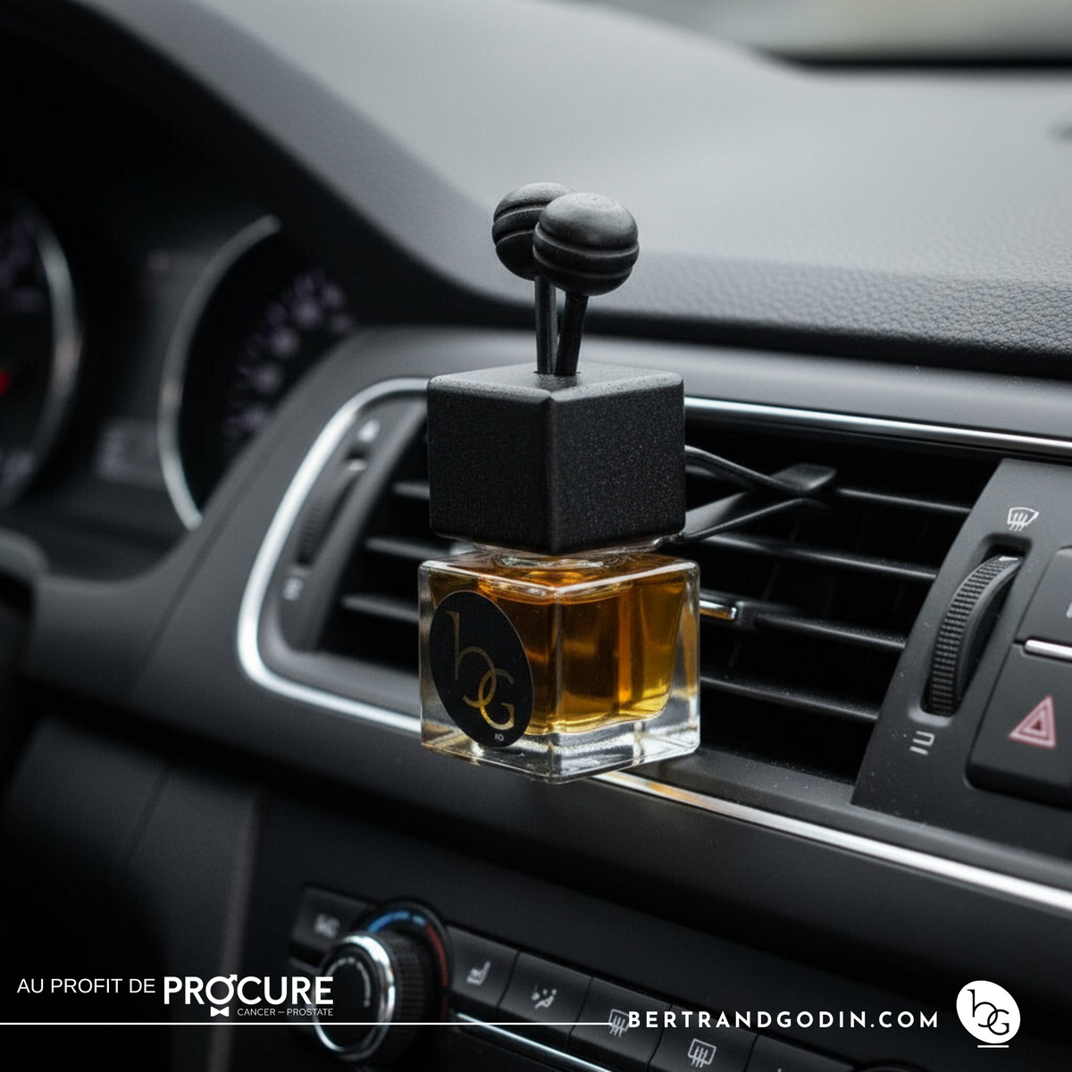 Collection Bertrand Godin - Diffuseur pour Voiture *Tous les profits sont versés à l'Organisme PROCURE, pour la lutte contre le cancer de la prostate*