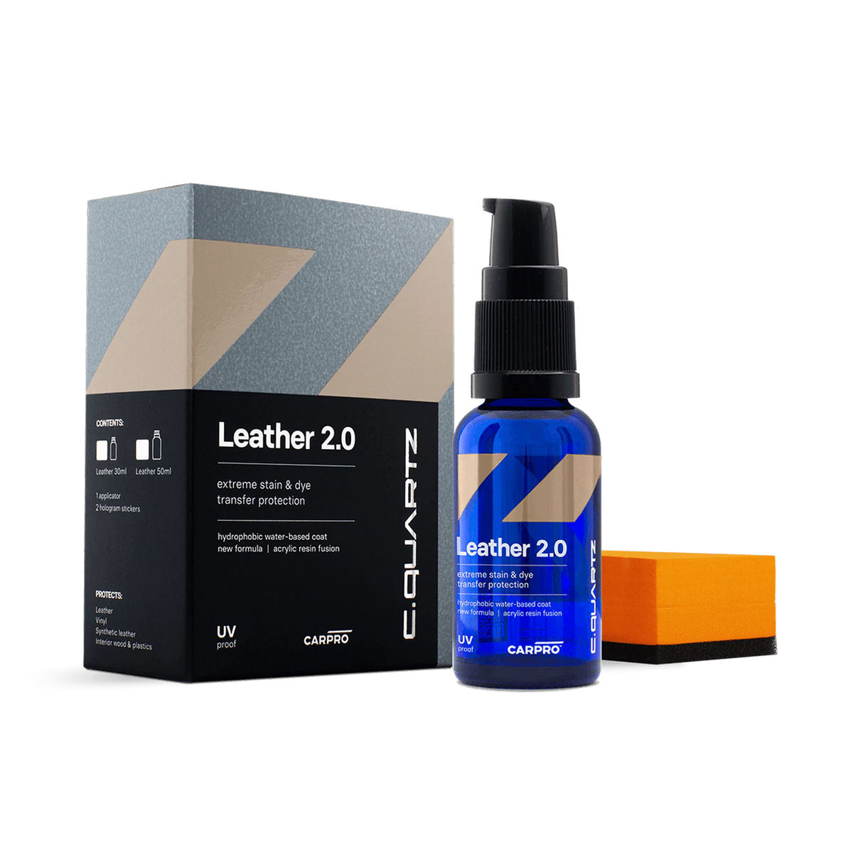 CarPro CQuartz Leather 2.0 30mL Kit