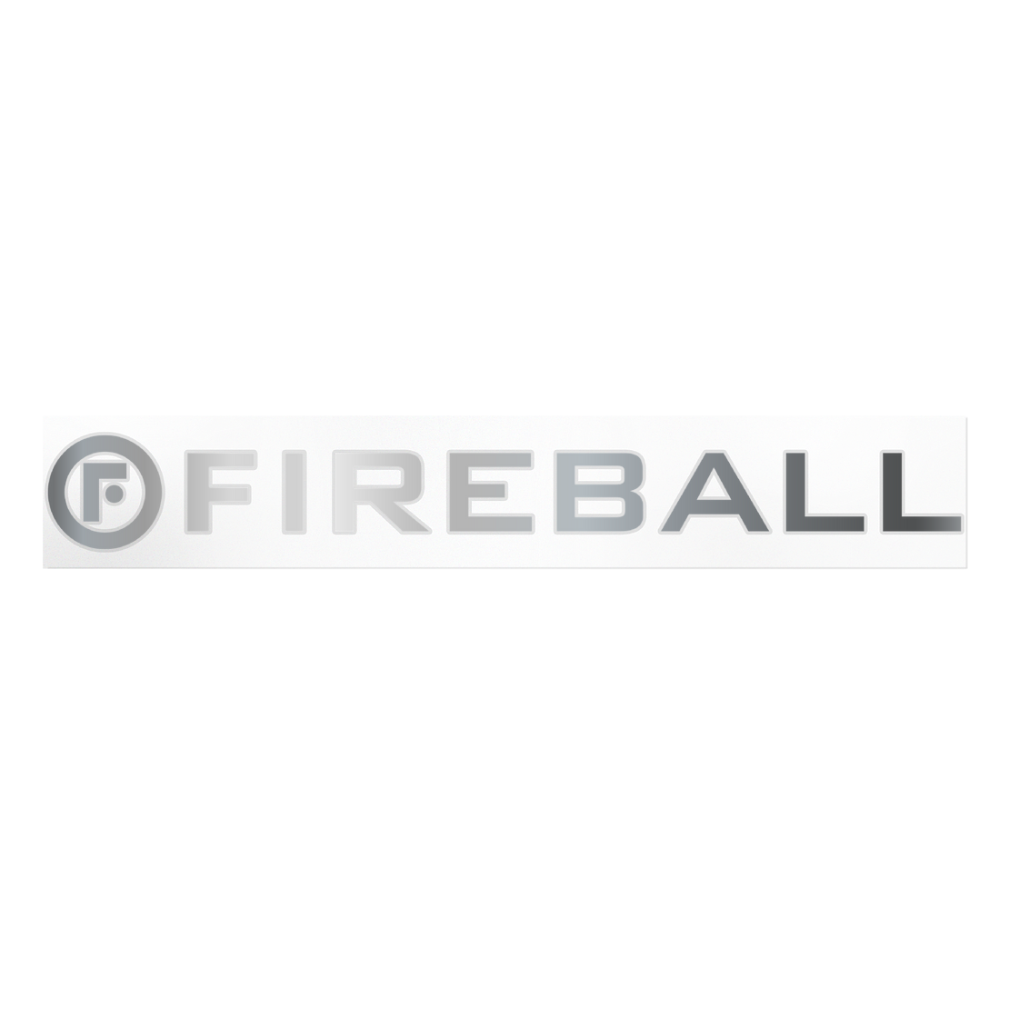Fireball Chrome Sticker