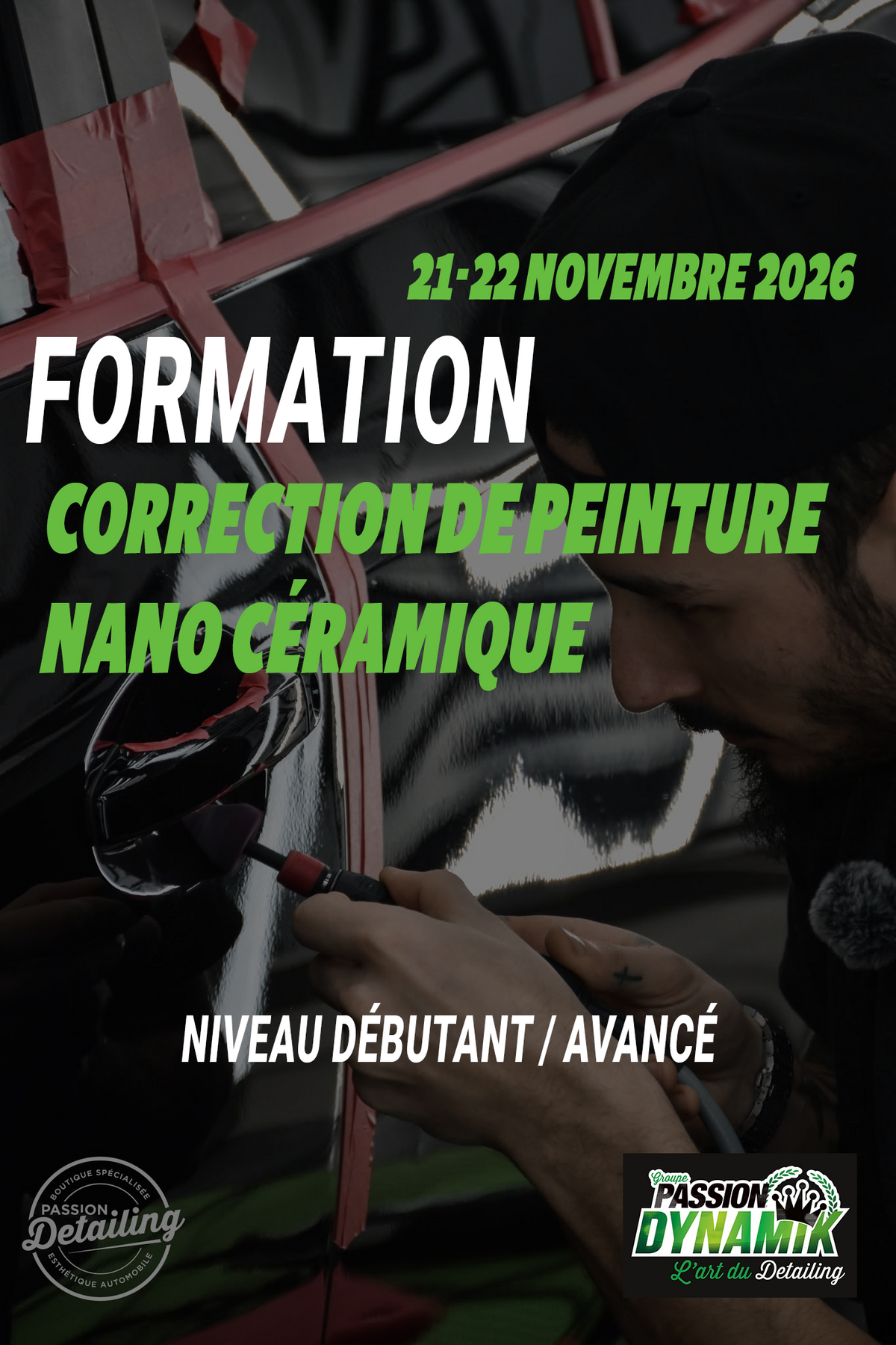Formation Polissage, Correction de Peinture &amp; Protection Céramique | 21-22 novembre 2026