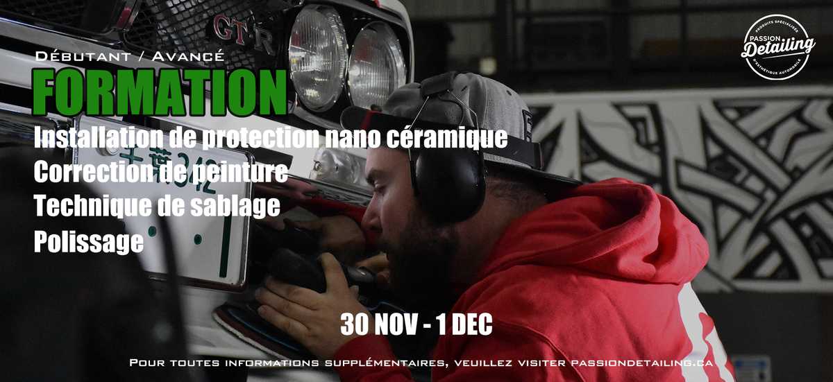 Formation Polissage, Correction de Peinture &amp; Protection Céramique | 30 Novembre - 1er Décembre (2 jours) à St-Hyacinthe