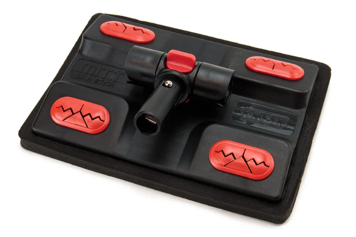 Autofiber [Mitt on a Stick PRO] Adjustable Wash Tool with 360 Locking Head - Long Pole (35&quot; to 83&quot;)