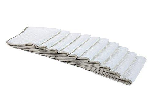Autofiber [No Streak Freak] Microfiber Window and Mirror Waffle Towel (16"x16") - 10 pack