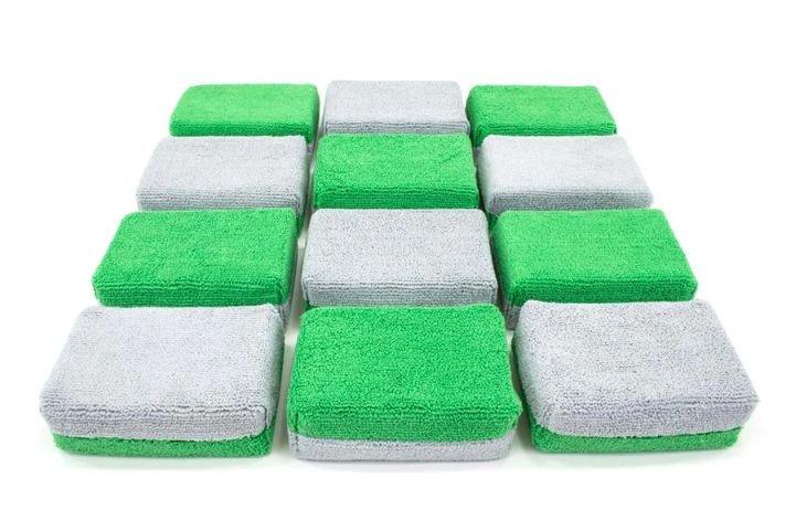 Autofiber [Saver Applicator Terry] MF Applicator THICK (5"x3.5"x1.75") with Plastic Barrier (12 pack)