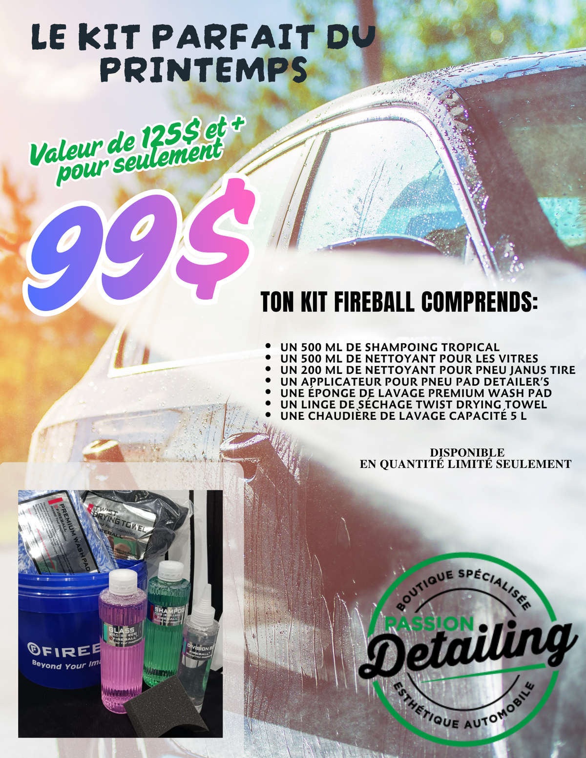 Fireball Ensemble de Nettoyage du Printemps