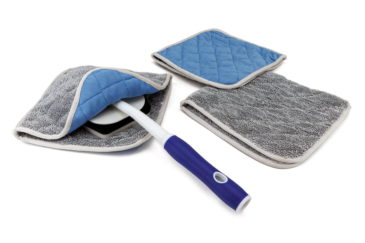 Autofiber [Reacher Glass Kit] Smooth Glass Flip Towels &amp; Reacher Extension Tool + 3 pack
