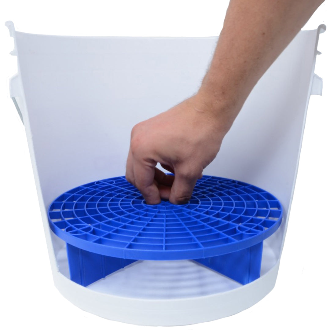 Detail Guardz Dirt Lock Grit Guard – Wash Bucket Insert, Blue – Made In Canada