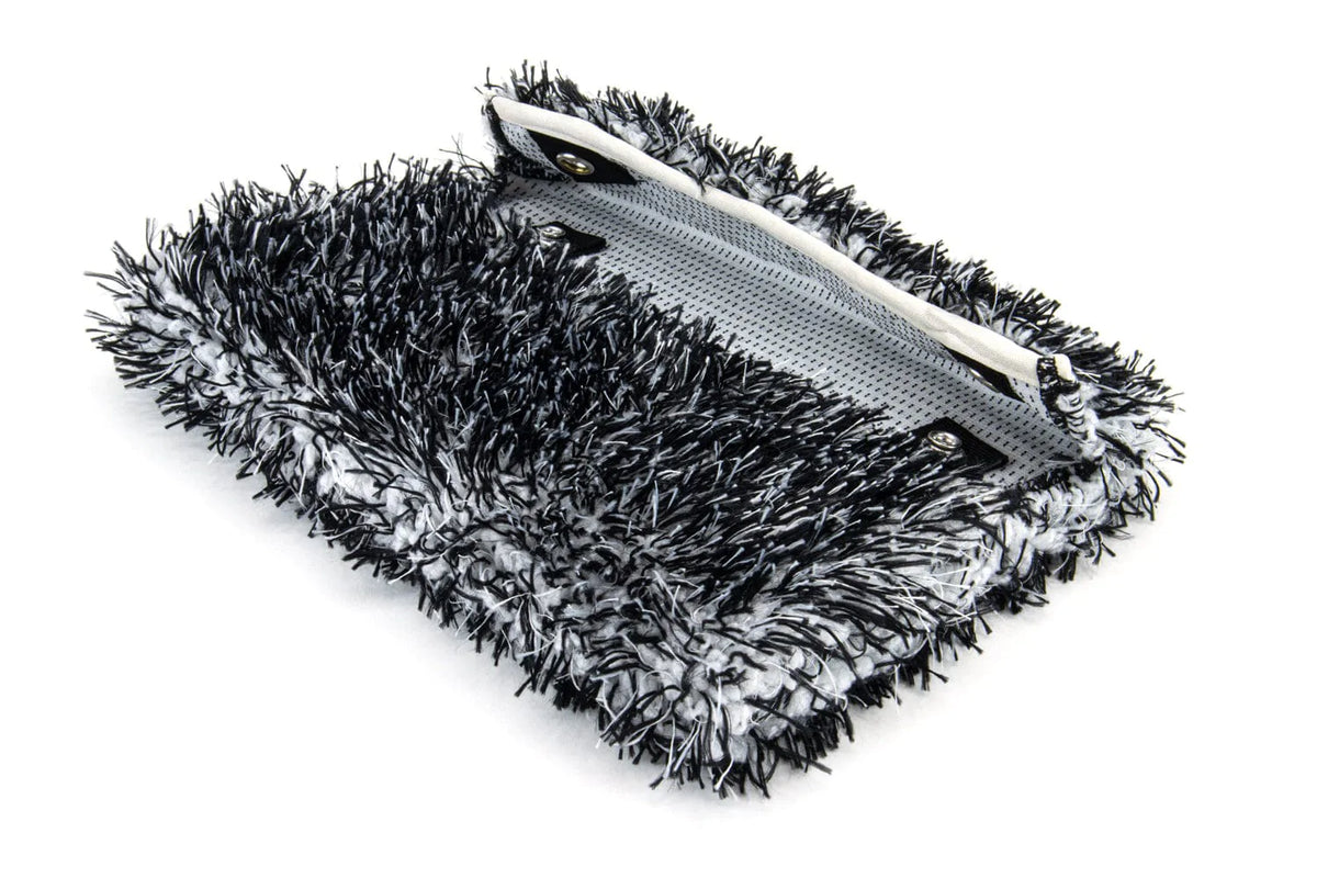 Autofiber [Mitt on a Stick PRO] Adjustable Wash Tool with 360 Locking Head - Long Pole (35&quot; to 83&quot;)