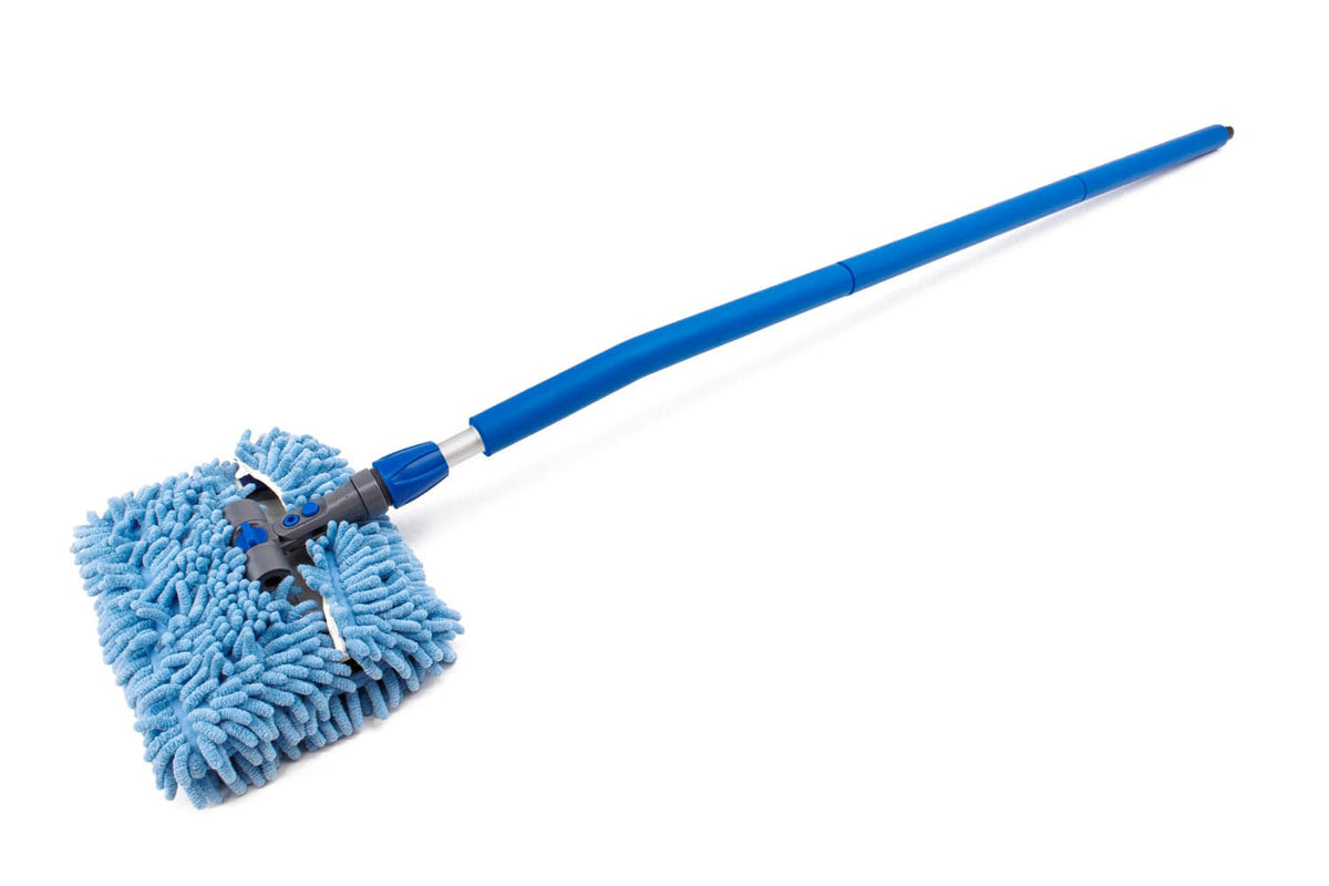 Autofiber [Mitt on a Stick PRO] Adjustable Wash Tool with 360 Locking Head - Long Pole (35&quot; to 83&quot;)