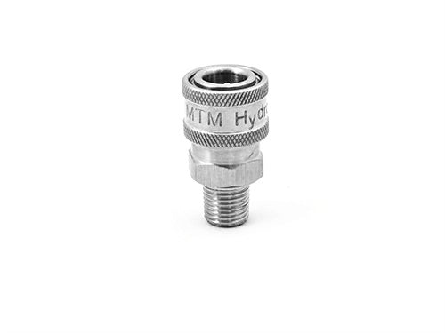 MTM Hydro 1/4&quot; Male NPT Stainless Quick Coupler #24.0062