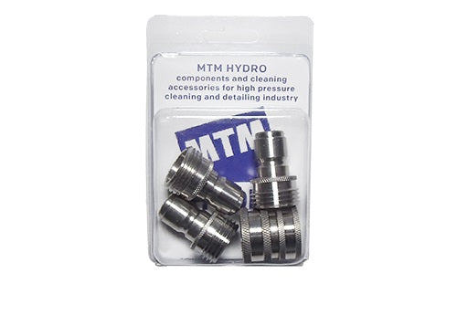 MTM Hydro Stainless Steel Quick Connect Garden Hose Kit