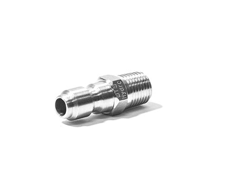 MTM Hydro Stainless Steel Quick Connect Plugs 3/8" MPT #24.0082