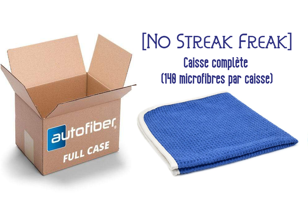 Autofiber [No Streak Freak] Microfiber Window and Mirror Waffle Towel (16&quot;x16&quot; 400 gsm) - COMPLETE BOX