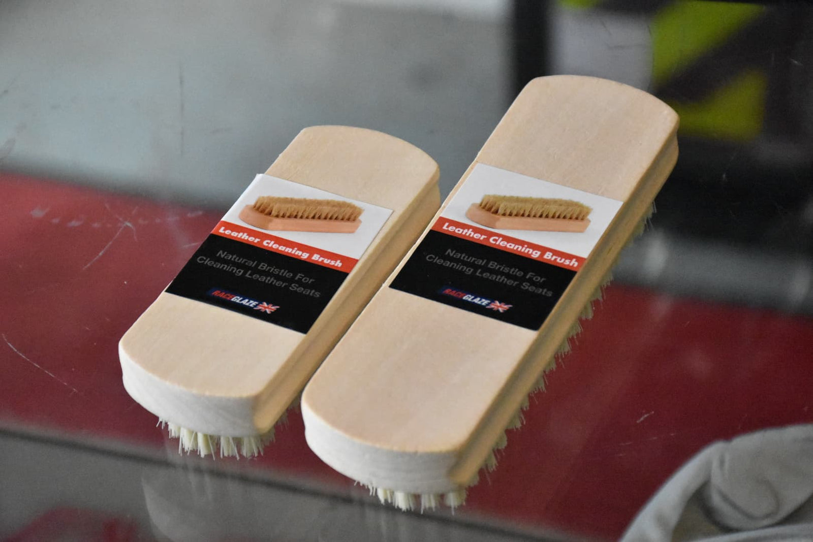RaceGlaze Leather Brush Passion Detailing