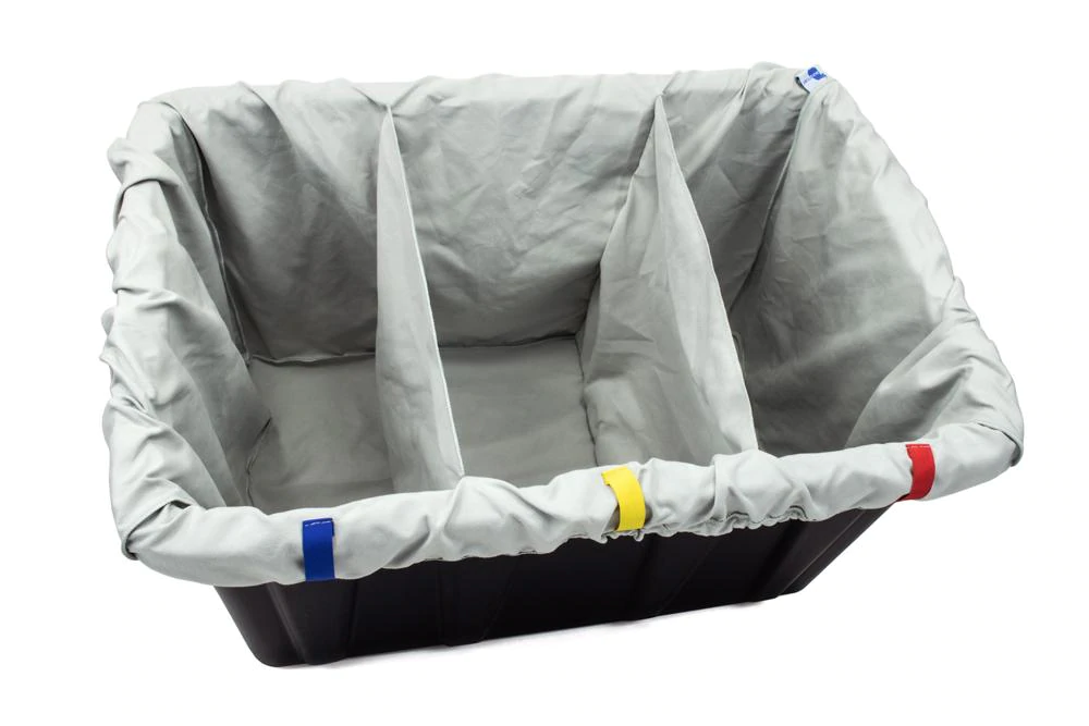 Autofiber [Towel Separator] Bag Insert Organizer for Plastic Bins