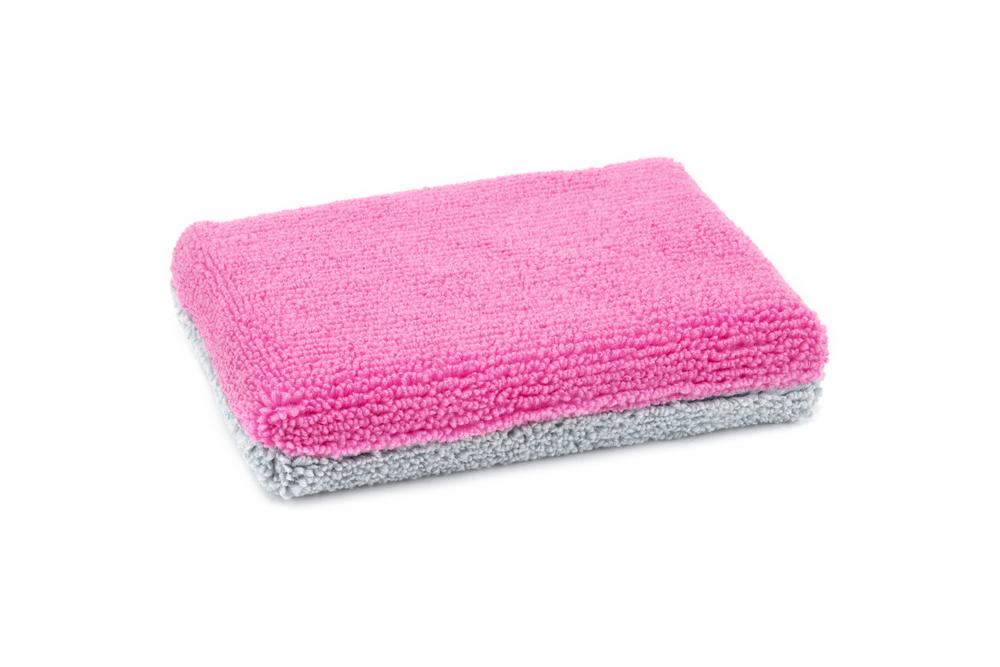 Autofiber [Saver Applicator Terry] MF Applicator THIN (5&quot;x3.5&quot;x1&quot;) with Plastic Barrier (12 pack)