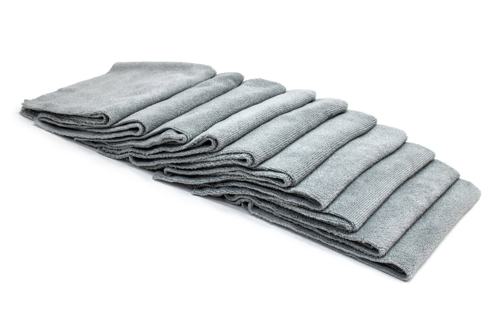 Autofiber [Utility 70.30] Grey Premium Edgeless Multi Task Detailing Towel 16x16 (Ensemble de 10) Passion Detailing